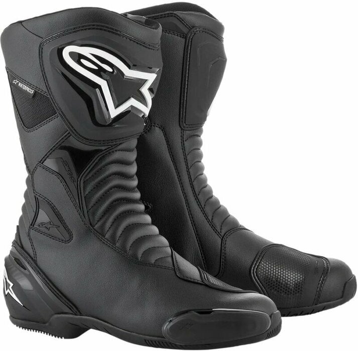 Alpinestars SMX S Waterproof Boots Black/Black 37 Motorradstiefel