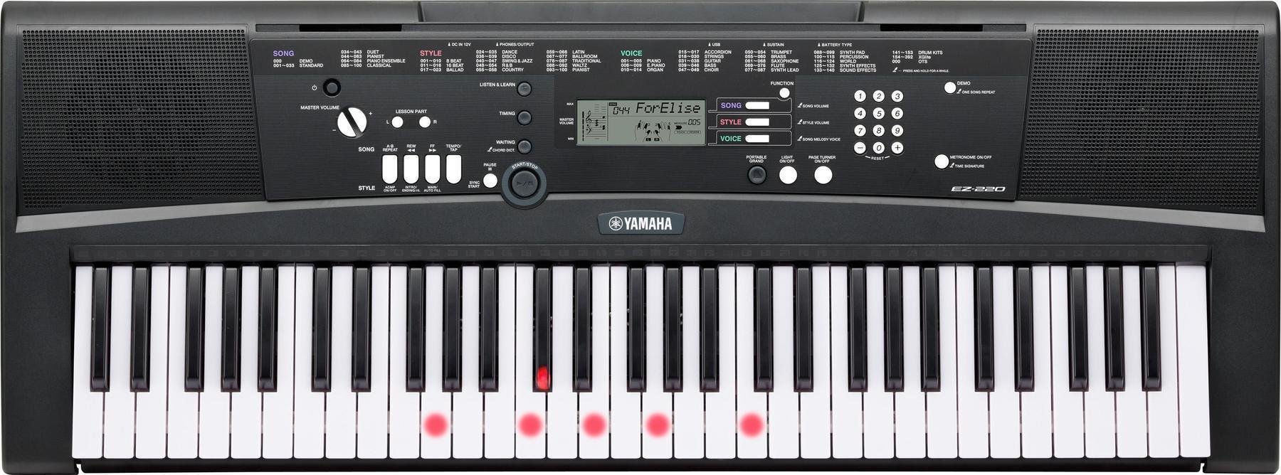 Keyboard met aanslaggevoeligheid Yamaha EZ 220