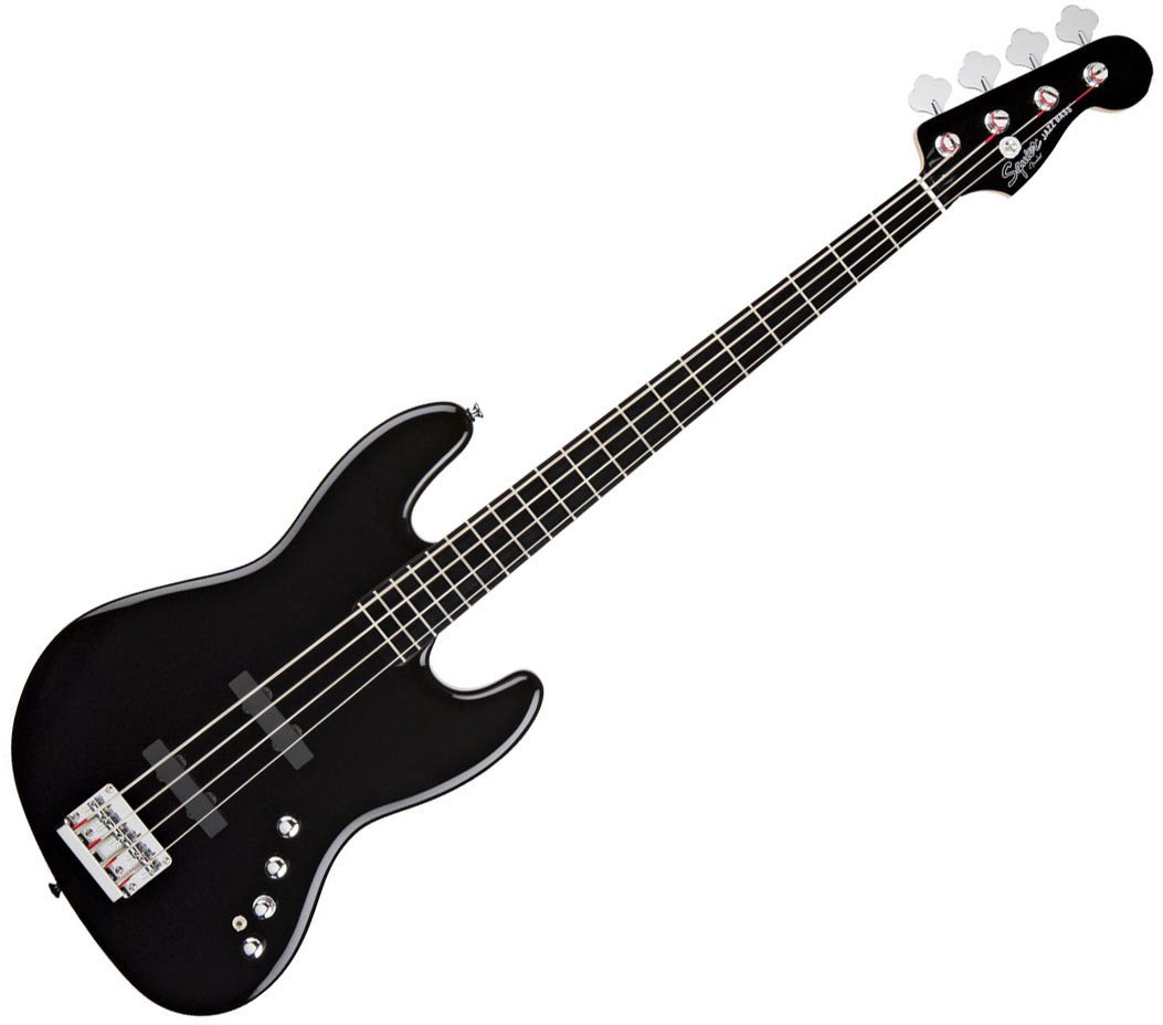 4-string Bassguitar Fender Squier Deluxe Jazz Bass IV Active EB Black