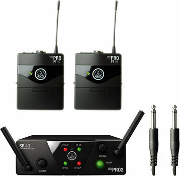 Wireless System for Guitar / Bass AKG WMS 40 MINI2 INSTRUMENTAL SET DUAL - 1