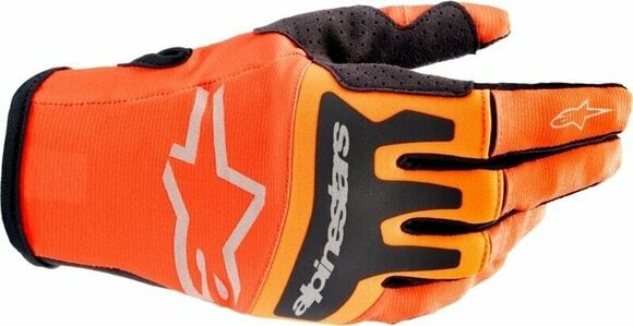 Motorcycle Gloves Alpinestars Techstar Gloves Hot Orange/Black S Motorcycle Gloves - 1