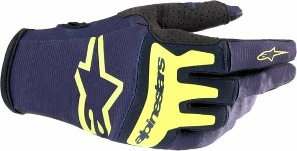 Motorcykelhandskar Alpinestars Techstar Gloves Night Navy/Yellow Fluorescent L Motorcykelhandskar - 1