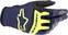 Motoros kesztyűk Alpinestars Techstar Gloves Night Navy/Yellow Fluorescent M Motoros kesztyűk