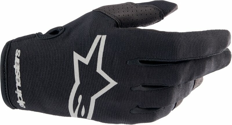 Rękawice motocyklowe Alpinestars Radar Gloves Black/Brushed Silver L Rękawice motocyklowe