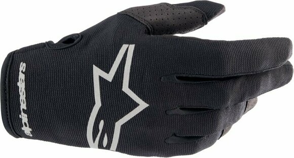 Moottoripyöräilijän käsineet Alpinestars Radar Gloves Black/Brushed Silver L Moottoripyöräilijän käsineet - 1