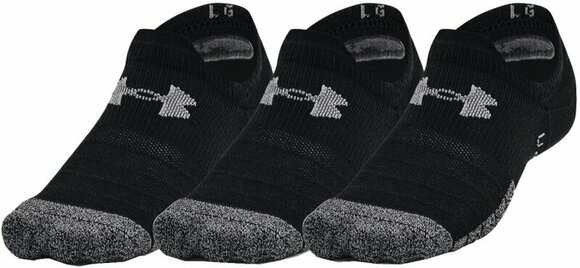 Fitness nogavice Under Armour HeatGear Ultra Low Tab 3-Pack Socks Black/Steel L Fitness nogavice - 1