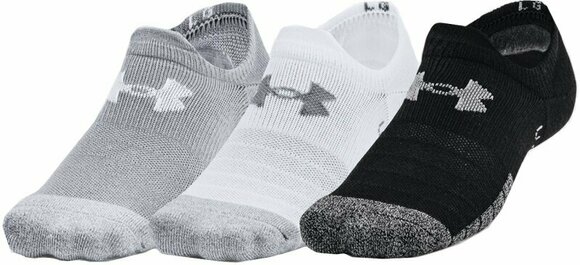 Chaussettes de fitness Under Armour HeatGear Ultra Low Tab 3-Pack Steel/White L Chaussettes de fitness - 1