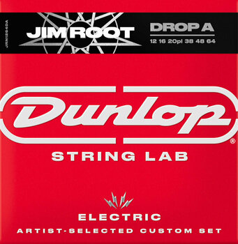 Struny do gitary elektrycznej Dunlop JRN1264DA String Lab Jim Root Drop A - 1