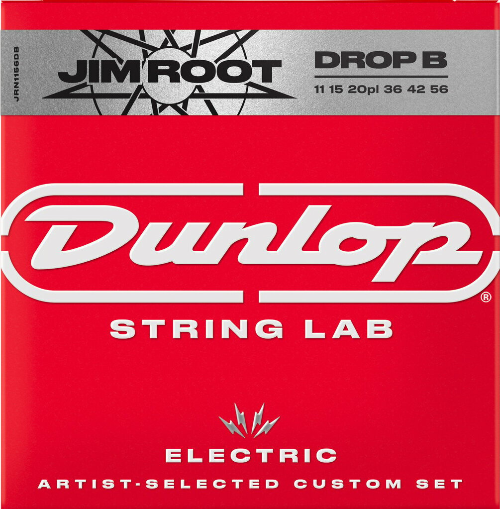 Strenge til E-guitar Dunlop JRN1156DB String Lab Jim Root Drop B
