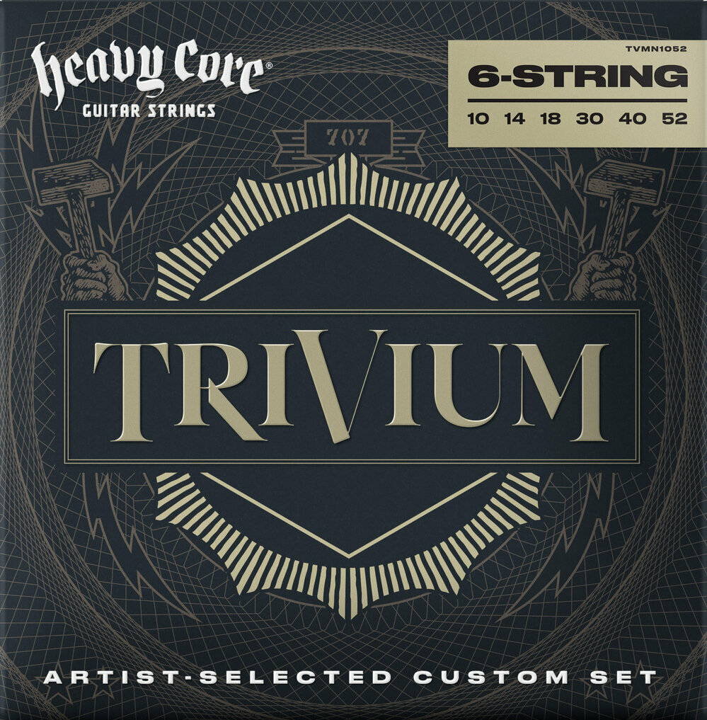 Struny pre elektrickú gitaru Dunlop TVMN1052 String Lab Trivium