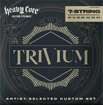 Set de corzi pentru chitară electrică Dunlop TVMN10637 String Lab Trivium 7-String - 1