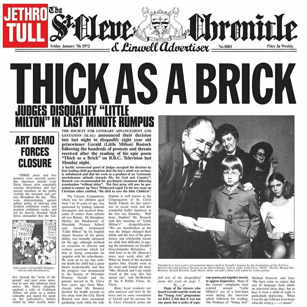 LP Jethro Tull - Thick As A Brick (50th Anniversary Edition) (LP)