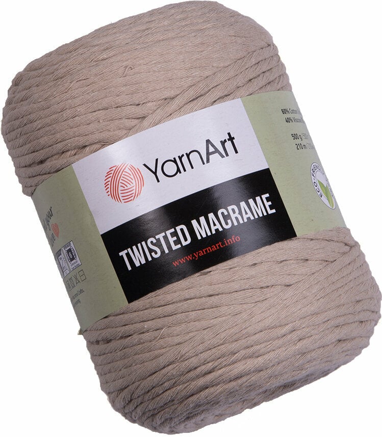 Schnur Yarn Art Twisted Macrame 753 Beige