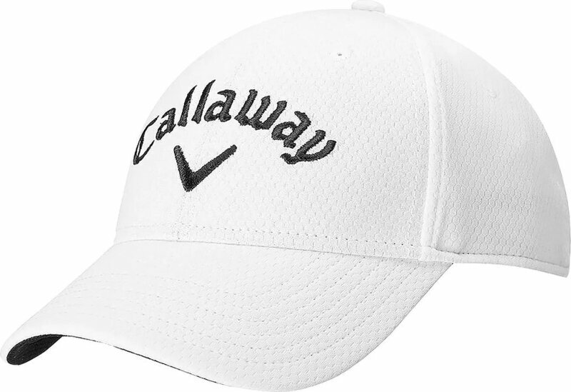 Kape Callaway Mens Side Crested Structured Cap White