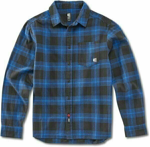 Outdoorové tričko Etnies Joslin Flannel Blue/Black XL Tričko