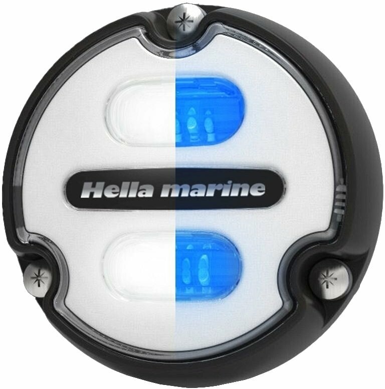 Faretto Hella Marine Apelo A1 Polymer White/Blue Underwater Light White Lens