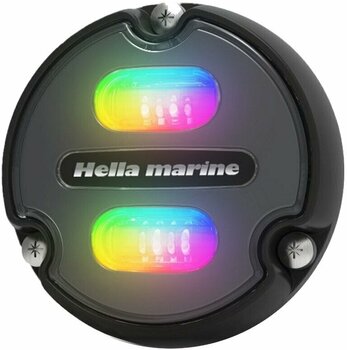 Faretto Hella Marine Apelo A1 Polymer RGB Underwater Light Charcoal Lens - 1