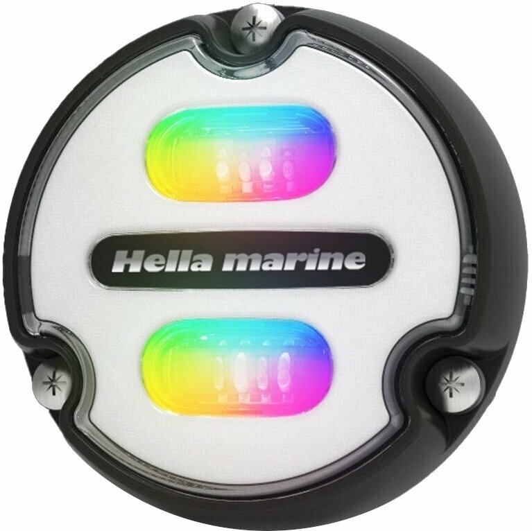 Boat Exterior Light Hella Marine Apelo A1 Polymer RGB Underwater Light White Lens
