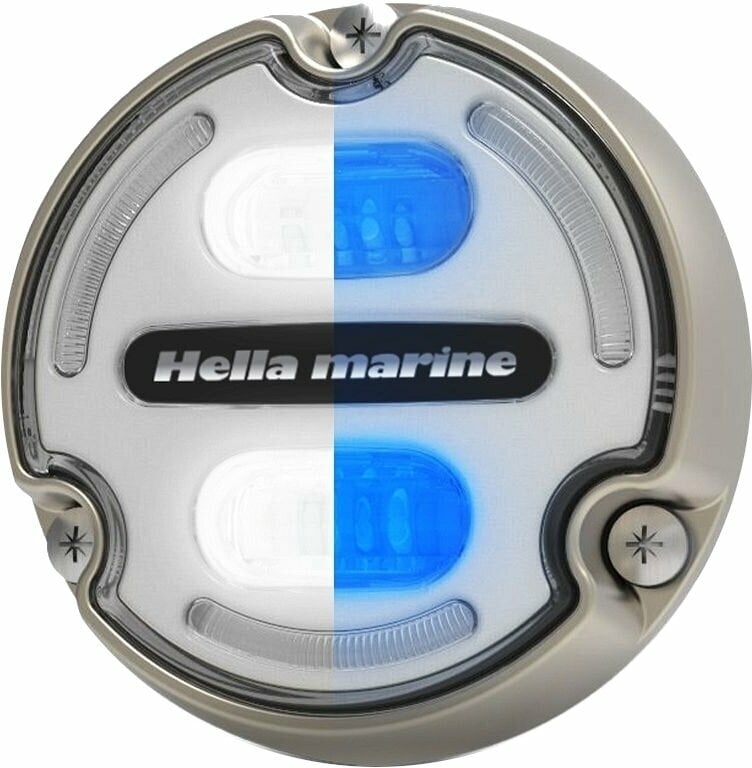 Oświetlenie do łodzi Hella Marine Apelo A2 Bronze White/Blue Underwater Light White Lens