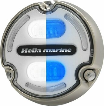 Bootslicht Hella Marine Apelo A2 Bronze White/Blue Underwater Light White Lens - 1