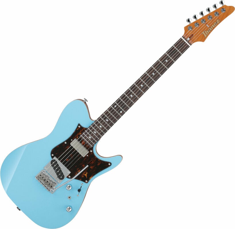 Elektrische gitaar Ibanez TQMS1-CTB Celeste Blue