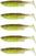 Isca de borracha Savage Gear Fat Minnow T-Tail 5 pcs Green Pearl Yellow 10,5 cm 11 g