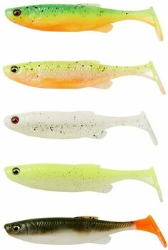 Isca de borracha Savage Gear Fat Minnow T-Tail Dark Water Mix Darkwater Mix 10,5 cm 11 g - 1