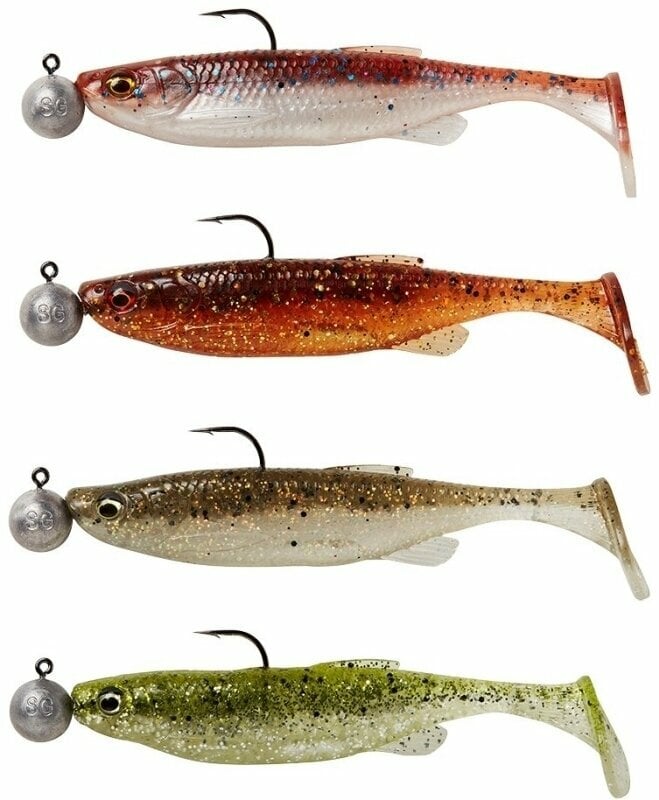 Cebo de goma Savage Gear Fat Minnow T-Tail RFT Clearwater Mix 7,5 cm 5-7,5 g Cebo de goma