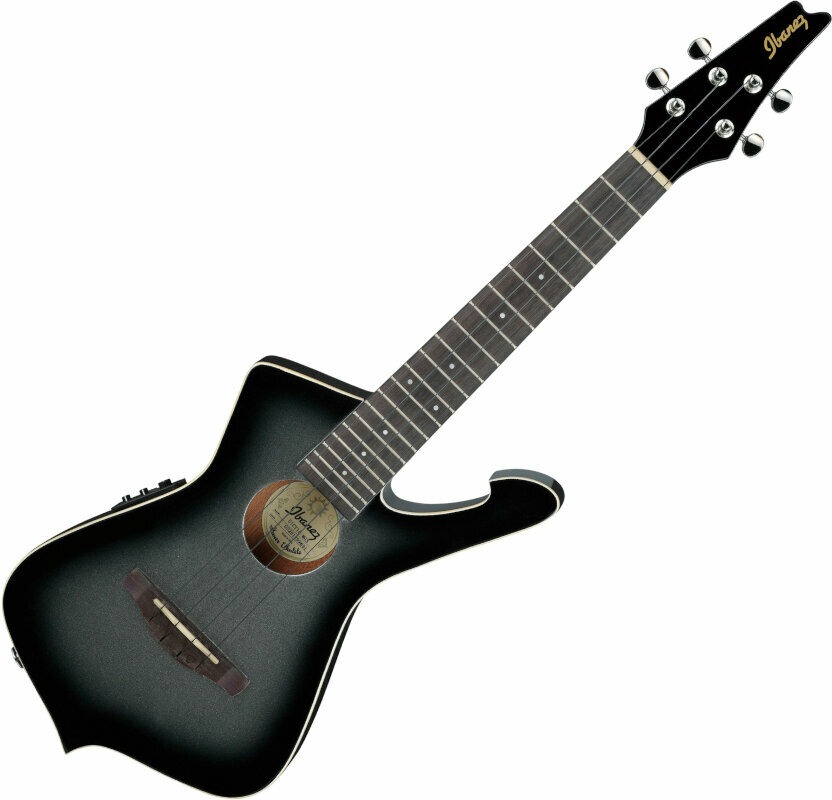 Ibanez UICT10-MGS Tenorové ukulele Metallic Gray Sunburst