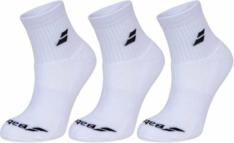 Șosete Babolat 3 Pairs Pack White 35-38 Șosete