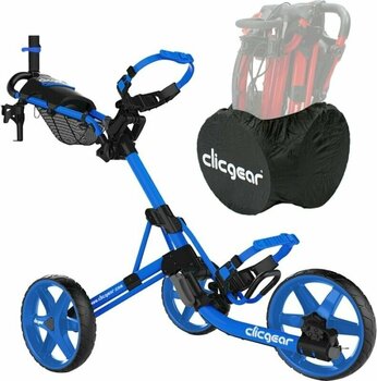 Manuálny golfový vozík Clicgear Model 4.0 SET Matt Blue Manuálny golfový vozík - 1