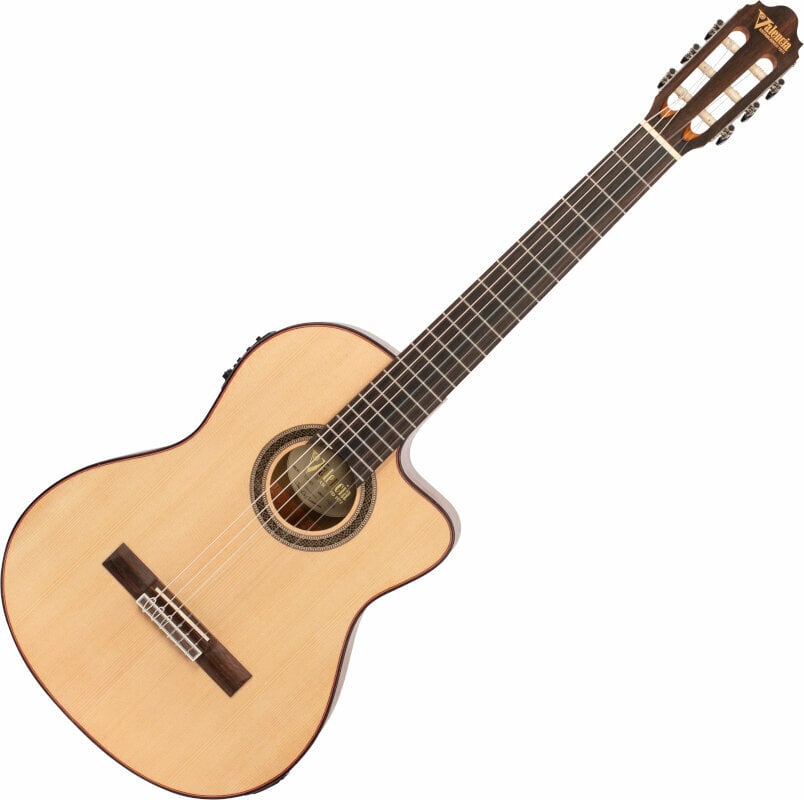 Classical Guitar with Preamp Valencia VC704CE 4/4 Natural