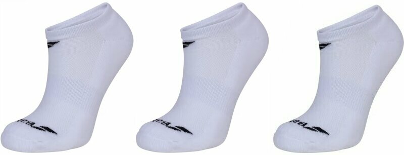 Chaussettes Babolat Invisible 3 Pairs Pack White 39-42 Chaussettes