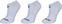 Chaussettes Babolat Invisible 3 Pairs Pack White 39-42 Chaussettes