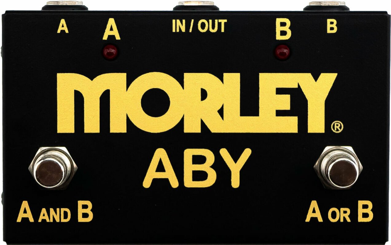 Pédalier pour ampli guitare Morley ABY-G Gold Series ABY Pédalier pour ampli guitare