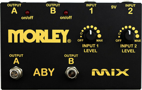 Pédalier pour ampli guitare Morley ABY-MIX-G - Gold Series ABY Mix Pédalier pour ampli guitare - 1