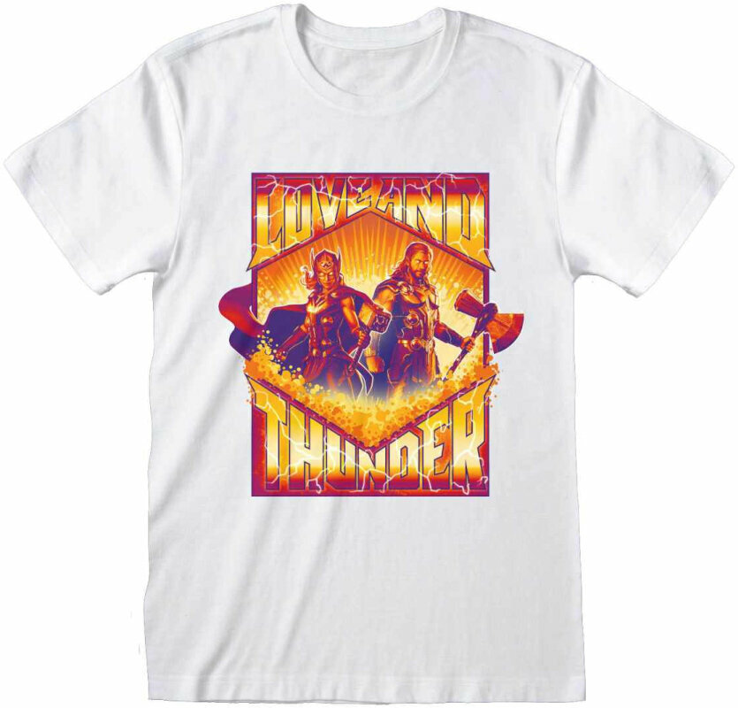 Camiseta de manga corta Thor Love and Thunder Camiseta de manga corta Team Stance Unisex Blanco S