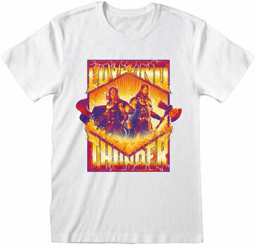 Camiseta de manga corta Thor Love and Thunder Camiseta de manga corta Team Stance Blanco M - 1