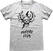 T-Shirt Stranger Things T-Shirt Hellfire Skull Unisex Grey L