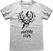 Tričko Stranger Things Hellfire Skull Grey 2XL Tričko
