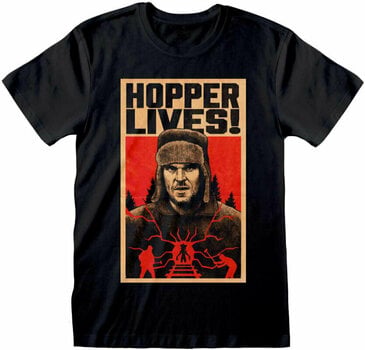 Tričko Stranger Things Hopper Lives Black 2XL Tričko - 1