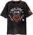 Tričko Stranger Things Hellfire Crest Acid Wash Black M Tričko