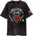 T-Shirt Stranger Things T-Shirt Hellfire Crest Unisex Acid Wash Black L
