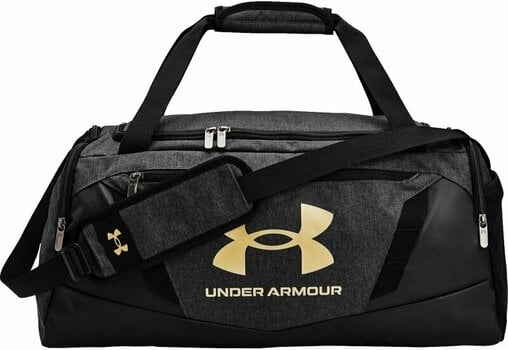 Lifestyle ruksak / Torba Under Armour UA Undeniable 5.0 Medium Duffle Bag Black Medium Heather/Black/Metallic Gold 58 L Sport Bag - 1