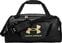 Lifestyle plecak / Torba Under Armour UA Undeniable 5.0 Small Duffle Bag Black Medium Heather/Black/Metallic Gold 40 L Sport Bag