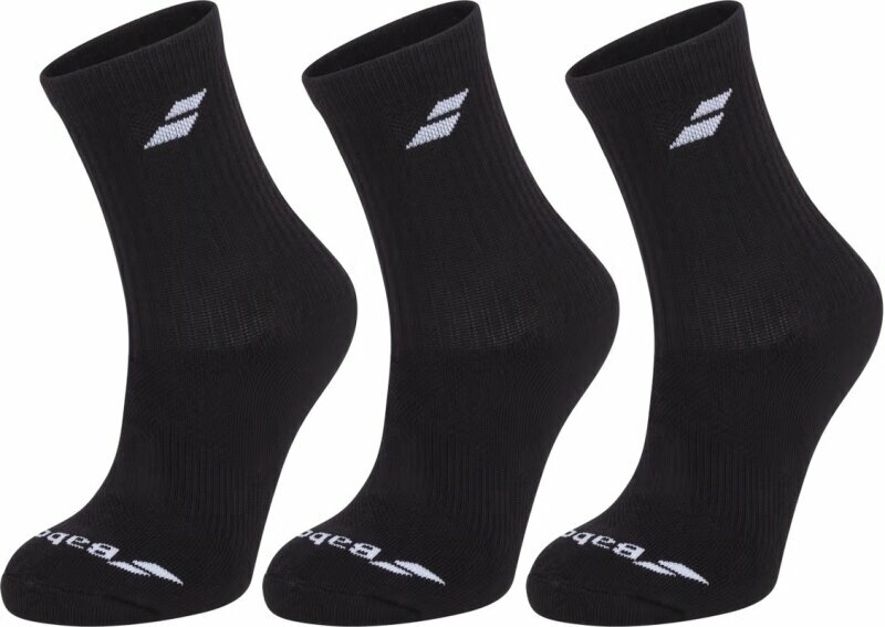 Ponožky Babolat 3 Pairs Pack Black 43-46 Ponožky