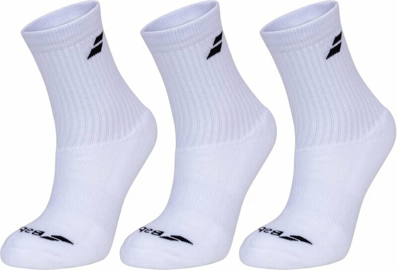Chaussettes Babolat 3 Pairs Pack White 39-42 Chaussettes