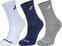 Chaussettes Babolat 3 Pairs Pack White/Estate Blue/Grey 39-42 Chaussettes