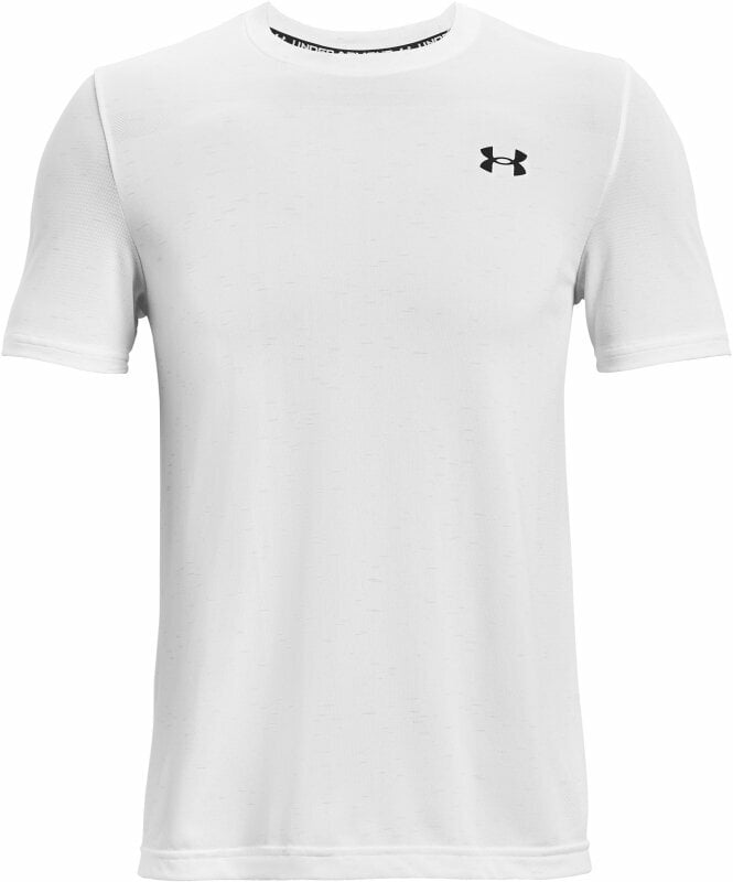 Hardloopshirt met korte mouwen Under Armour UA Seamless T-Shirt White/Black S Hardloopshirt met korte mouwen