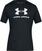 Фитнес тениска Under Armour Men's UA Sportstyle Logo Short Sleeve Black/White M Фитнес тениска